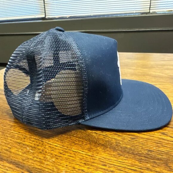 Grizzly OG Bear Snapback Baseball Cap Hat Blue NWT Skate Surf Streetwear Trucker - Picture 2 of 4